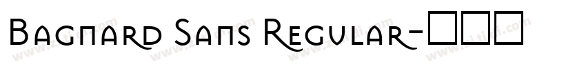 Bagnard Sans Regular字体转换